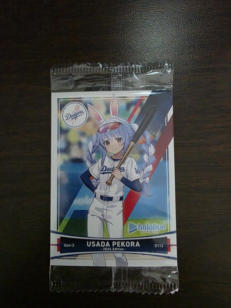 Hololive Dodgers Collaboration Baseball Cards