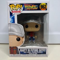 Funko Pop! Back To The Future Marty In Future Outfit #962 w/ Protector