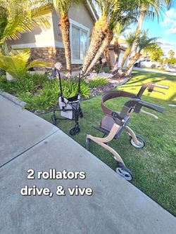 Rollator x 2, walkers