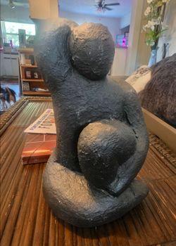 11" tall Abstract Female Figure Sculpture