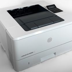 HP Laserjet m402n Monochrome printer. Toner included. power and start printing.