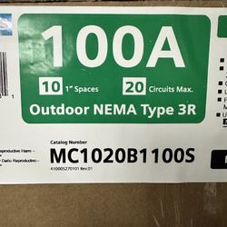 Siemens 100 Amp Meter Main Combo Panel Outdoor NEMA 3R – MC1020B1100S