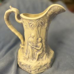 Vintage Ceramic Luster Pitcher Vase 