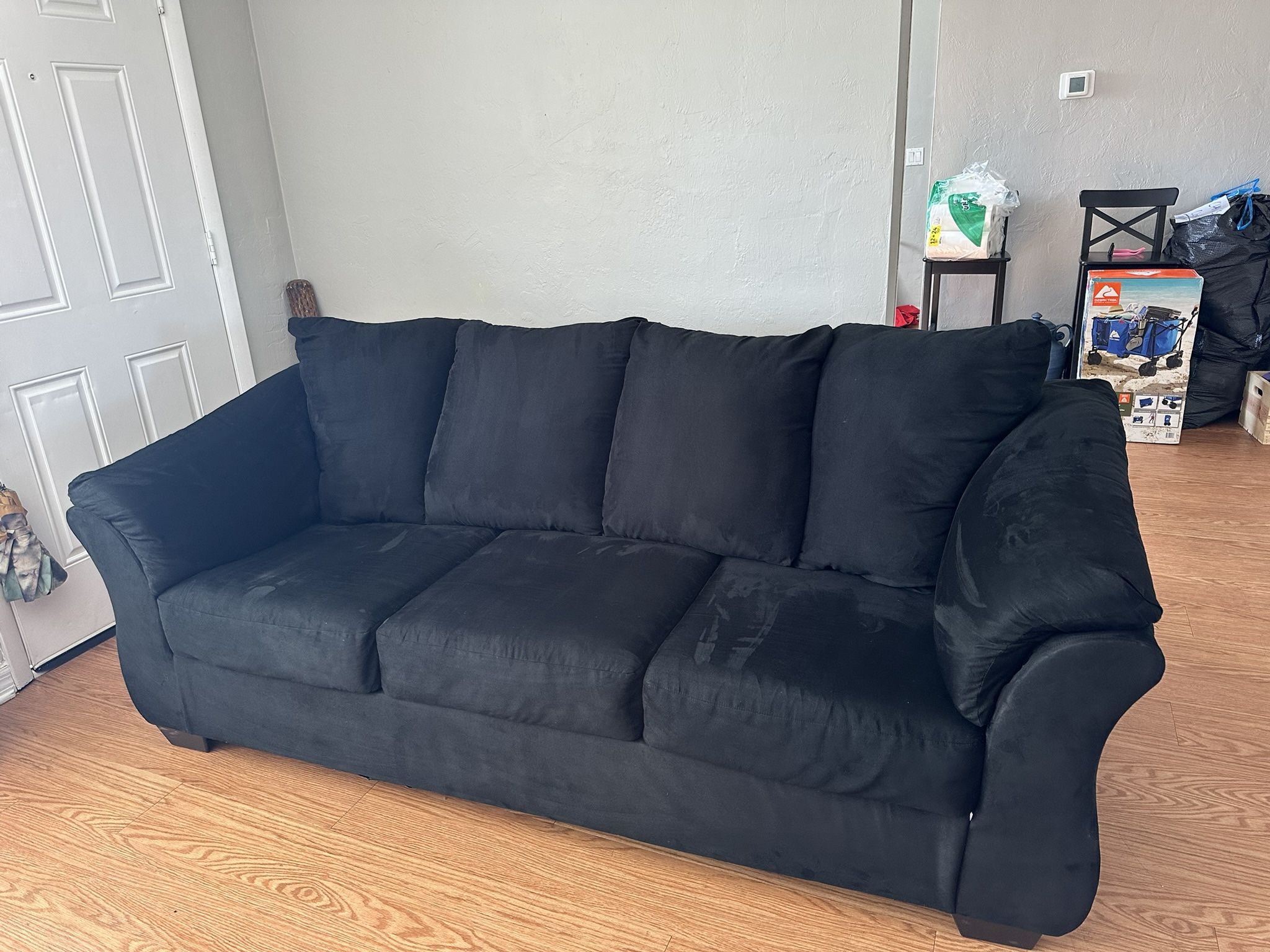 Black Sofa Hardly Used