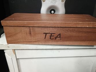 Wooden tea storage box