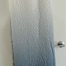 Shower Curtain Blue/white Ombré - Size Details In Picture 