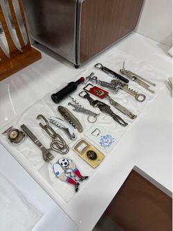 Vintage Bottle Opener Lot 17 Total Openers Coke Coca Cola Blatz Drewrys Carling