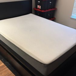 IKEA Full Bed Frame With 4 Side Drawers  
