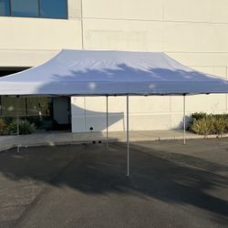 10' x 20' Pop up Canopy Tent, with 4 & 6 Removable Sidewalls (White), Silver-coated Inner Cover Block Up to 99% Of the Sun’s UV Rays, carrying bag