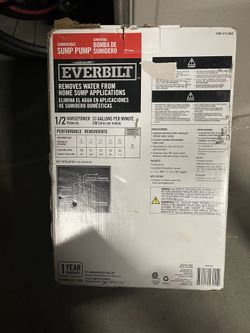 Everbilt Pump