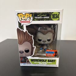 Funko Pop! The Simpsons Treehouse Of Horror Werewolf Bart #1034 2020 Fall Exclusive