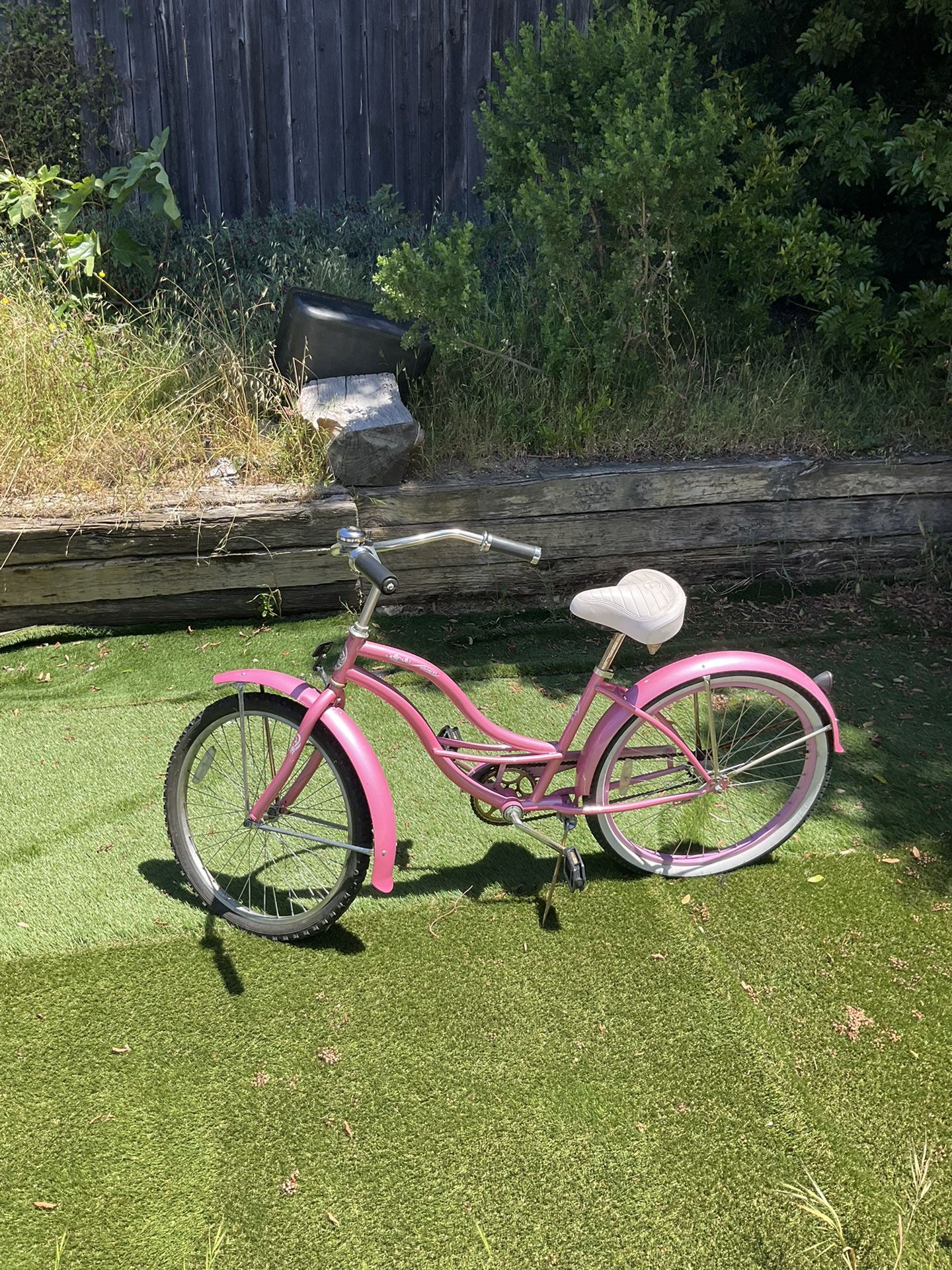 Pink Micargi Beach Cruiser Bike 