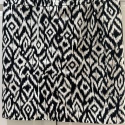 Cynthia Rowley Black and White Strips Women's Skirt 8