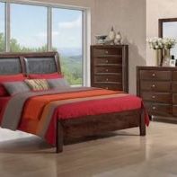Emily Merlot Bedroom Set