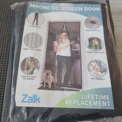 Magnetic screen door