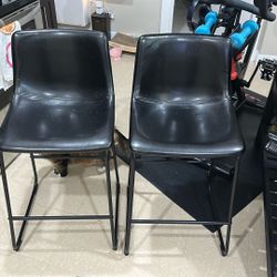 Black Leather Chairs From Wayfair 