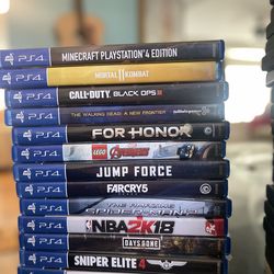 PS4 Games come pick up all.. moving
