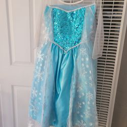 Elsa Frozen Princess Girl Costume