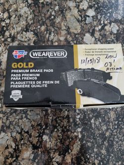 Front brake pads for 08 Altima