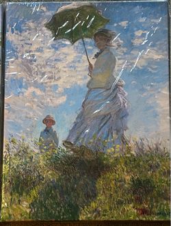 Three (3) Claude Monet Canvas Prints Wall Art 16”x12” (NEW)