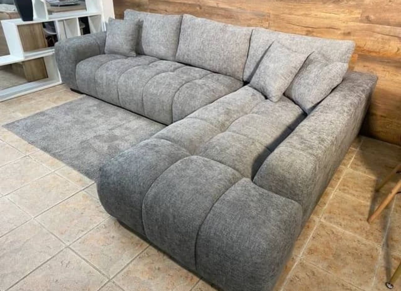 Grey Linen Sofa Sectional