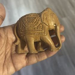 Elephant Wooden Statue 