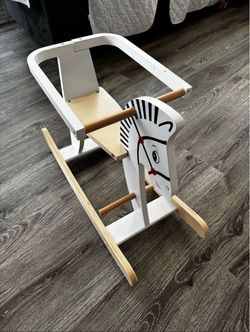 Wooden rocking horse