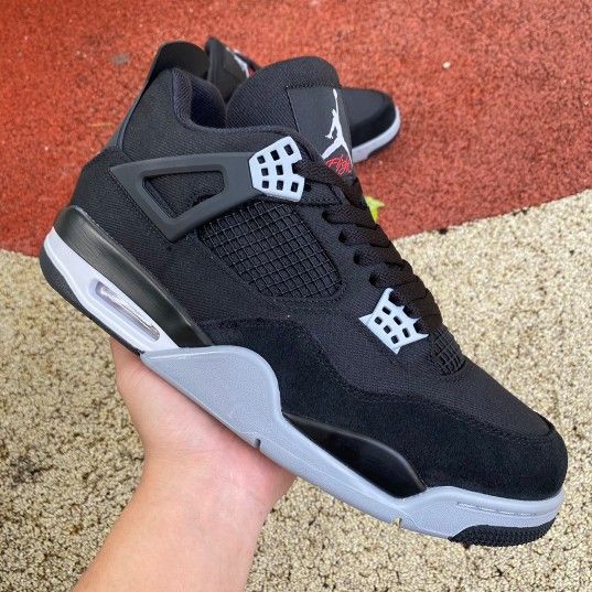 Air jordan 4s black canvas more colors available