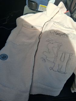 Sugarhill "Toxins" Plush Jacket in the Ivory colorway.