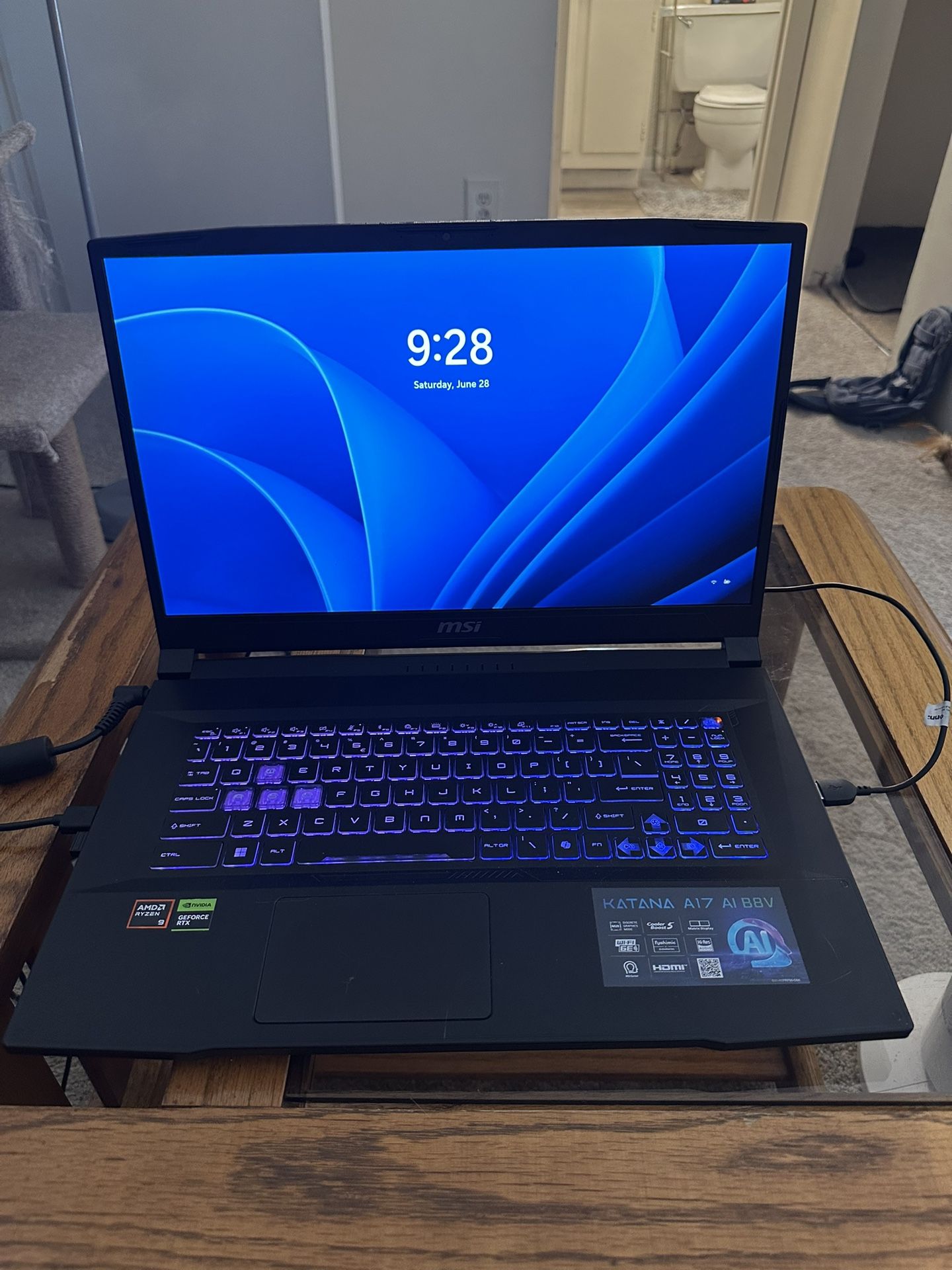 MSI Katana 17* Computer* Gaming Laptop* Ryzen 9* 32gb ram* rtx 4050
