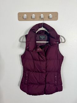 Athleta Women’s Burgundy Puffer Vest XXS