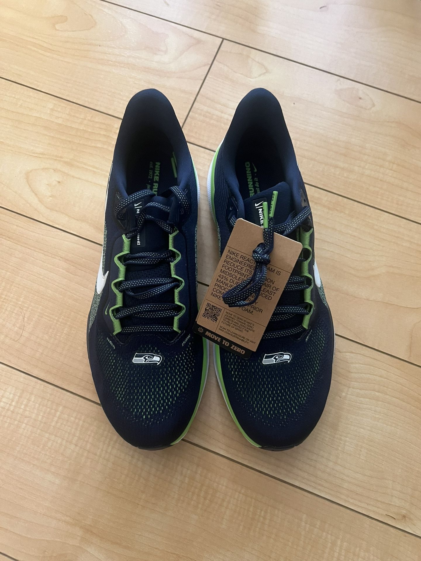  Zoom Pegasus 41 NFL Seattle Seahawks Shoes Size 10 New