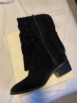 Faux Suede Knee High Boots Size 8 1/2
