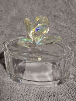 New Lead Crystal Trinket Box