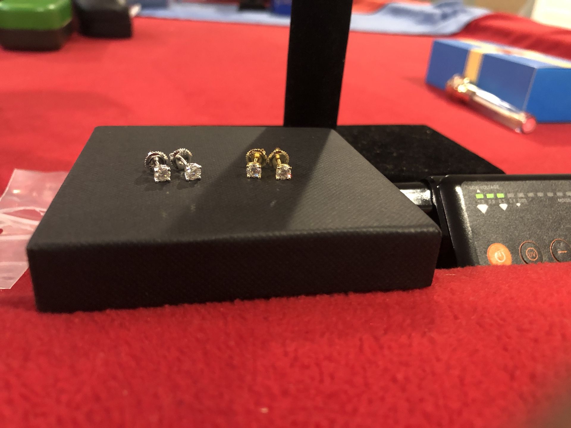 NEW Small Moissanite Screwback Earrings