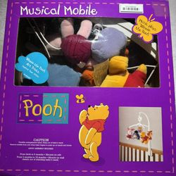 Vintage Pooh Crib Musical Moblie