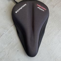 SCHWINN Sport Bike Seat Cover Standard Width Memory Foam Padding - 