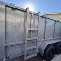 New Hydraulic Dump Trailer with Diamond Walls 💠🧑🏻‍🎄