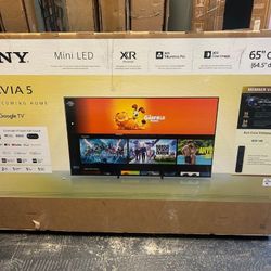 65” Sony mini led 4k smart tv 