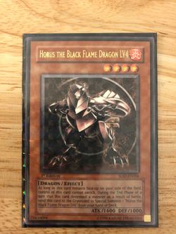 Horus the Black Flame Dragon LV4 1st Edition Yugioh