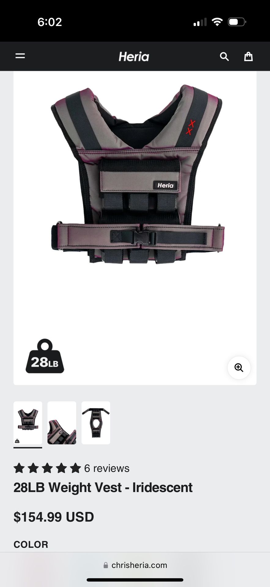 HERÍA 28lb WEIGHT VEST