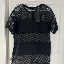 Fashion  Nova Write Me A Letter Tunic swim cover up  