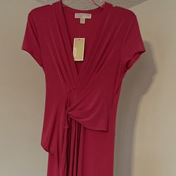 New Micheal Kors Pink Maxi Dress Size M 