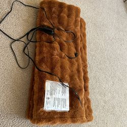 BROOKESTONE heated blanket (teddy bear brown) 60"x70"