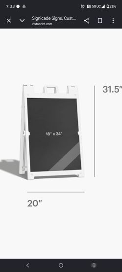 Signicade A-Frame Sidewalk Sign 18x24
