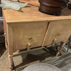 Beige / Painted Wooden Chest OBO