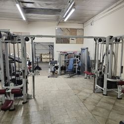 Life Fitness 8 Stack Jungle Gym Workout Fitness Commercial Grade Exercise Cable Crossover Weights