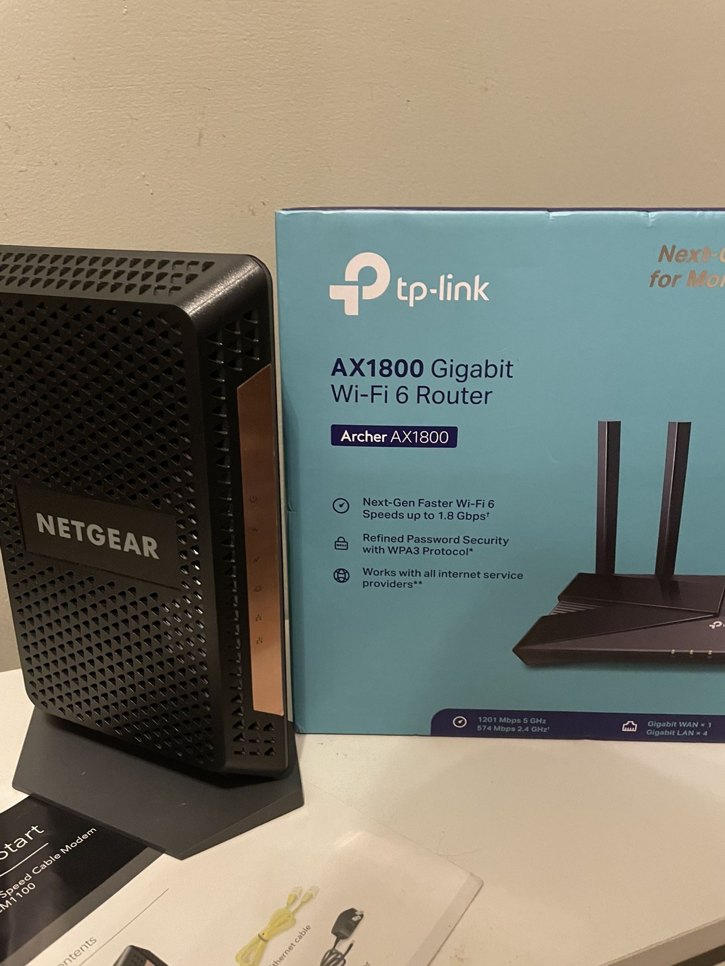 TP-Link Router + Netgear Nighthawk Cable Modem