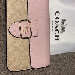 Coach Crossbody Pink whit Strapp