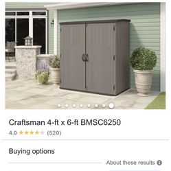 Craftsman 4 X 6‘ Shed